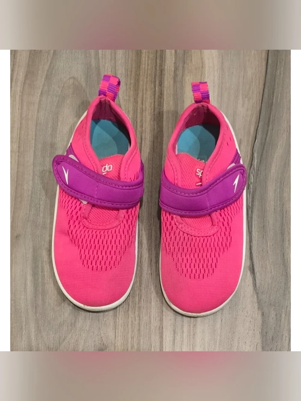 Speedo Water Shoes Pink Purple Kids Swim Beach Pool Shoes Size Medium